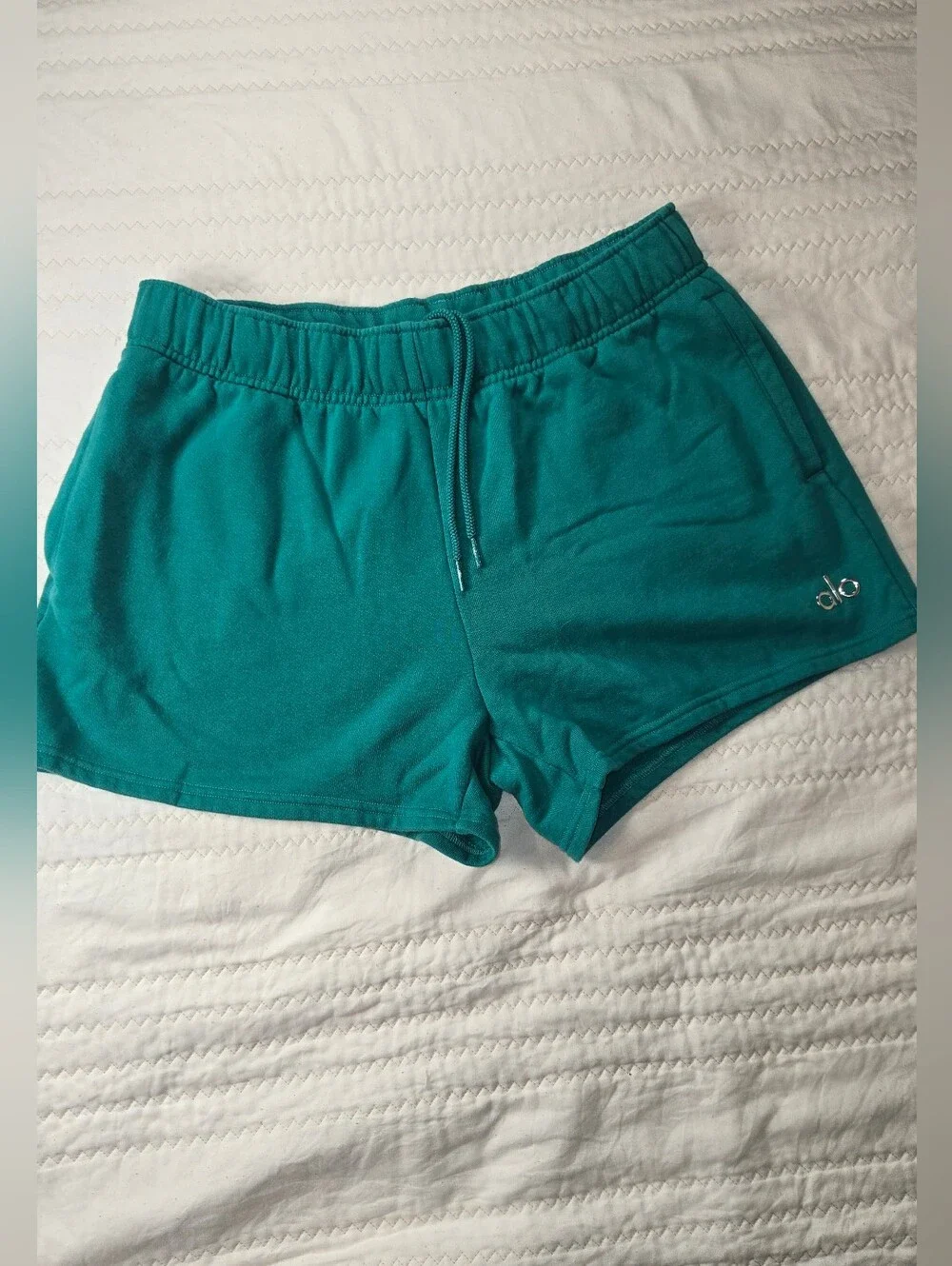 ALO Yoga l Green High-Rise Athletic Lounge Shorts